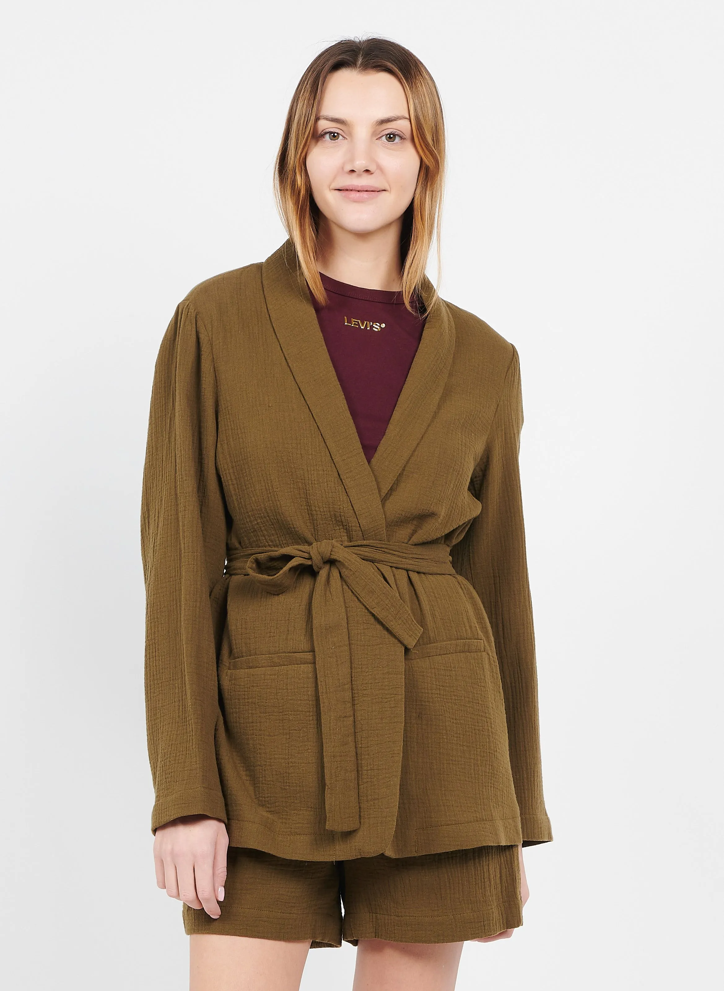  ESPRIT   Giacca in cotone | Kaki