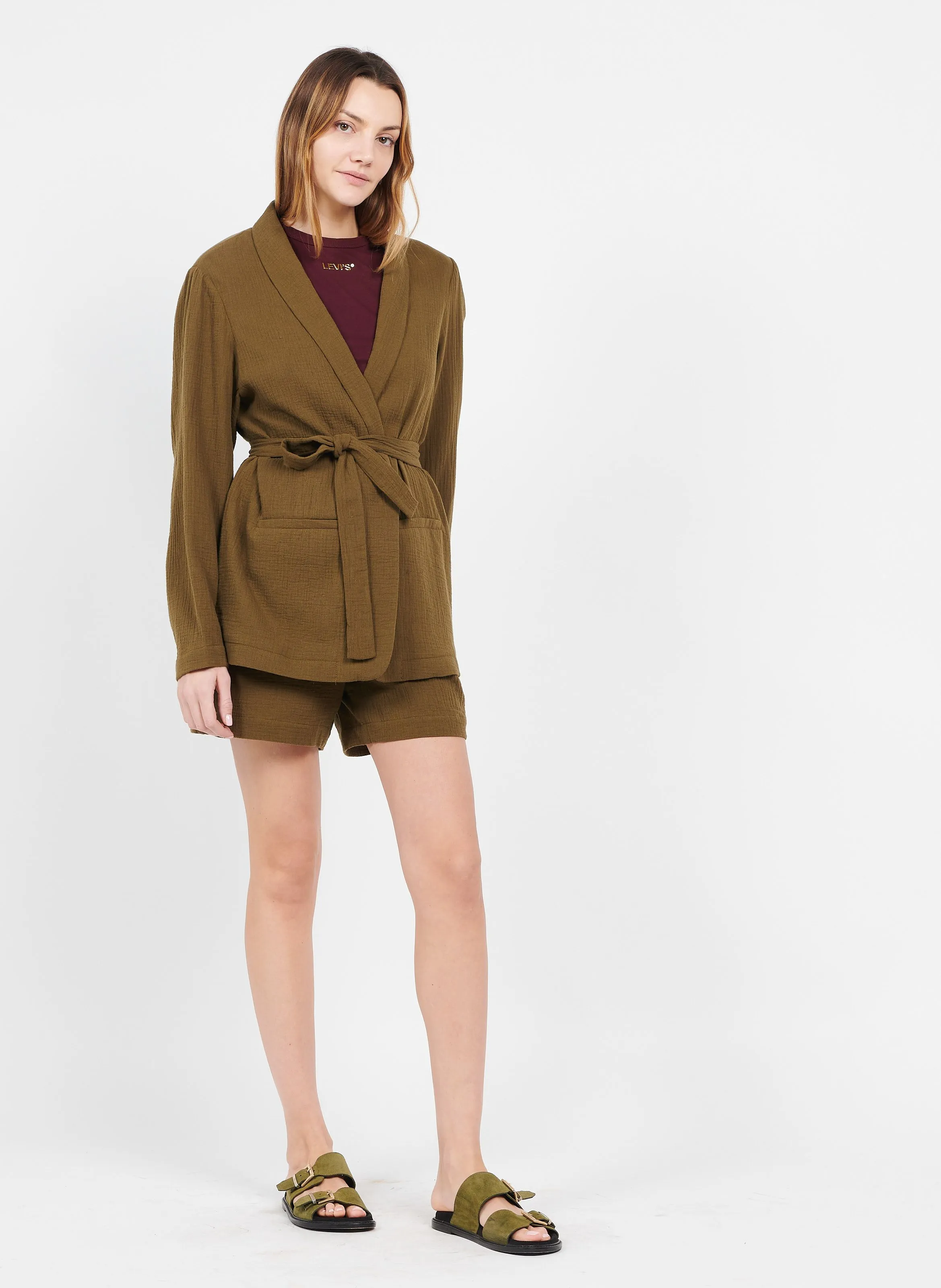  ESPRIT   Giacca in cotone | Kaki