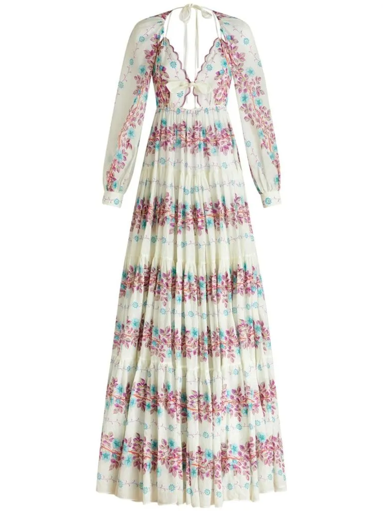 etro Abito lungo con stampa floreale