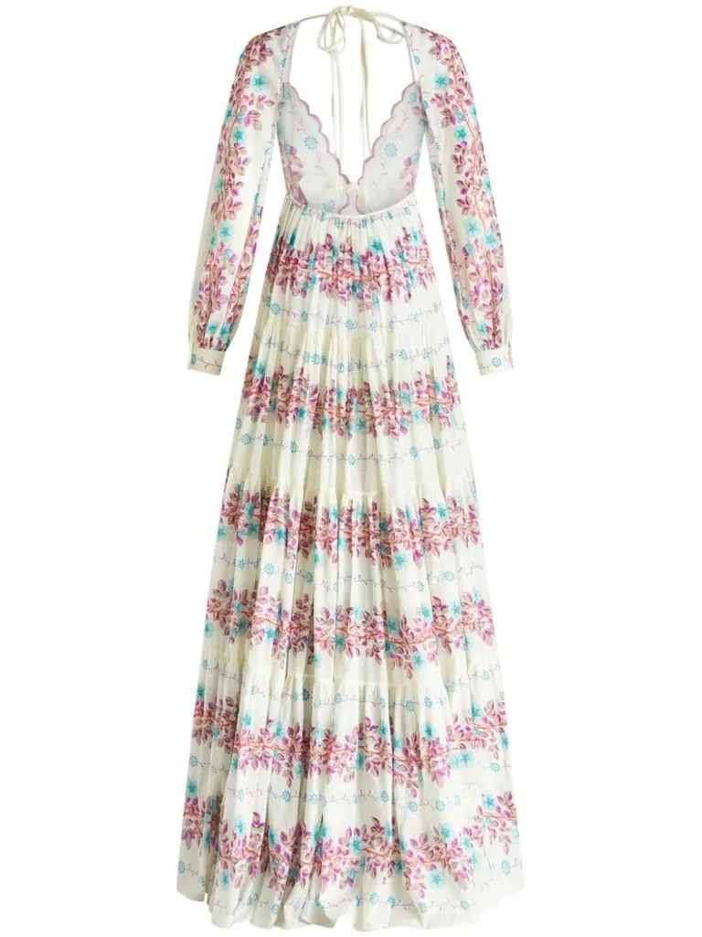etro Abito lungo con stampa floreale
