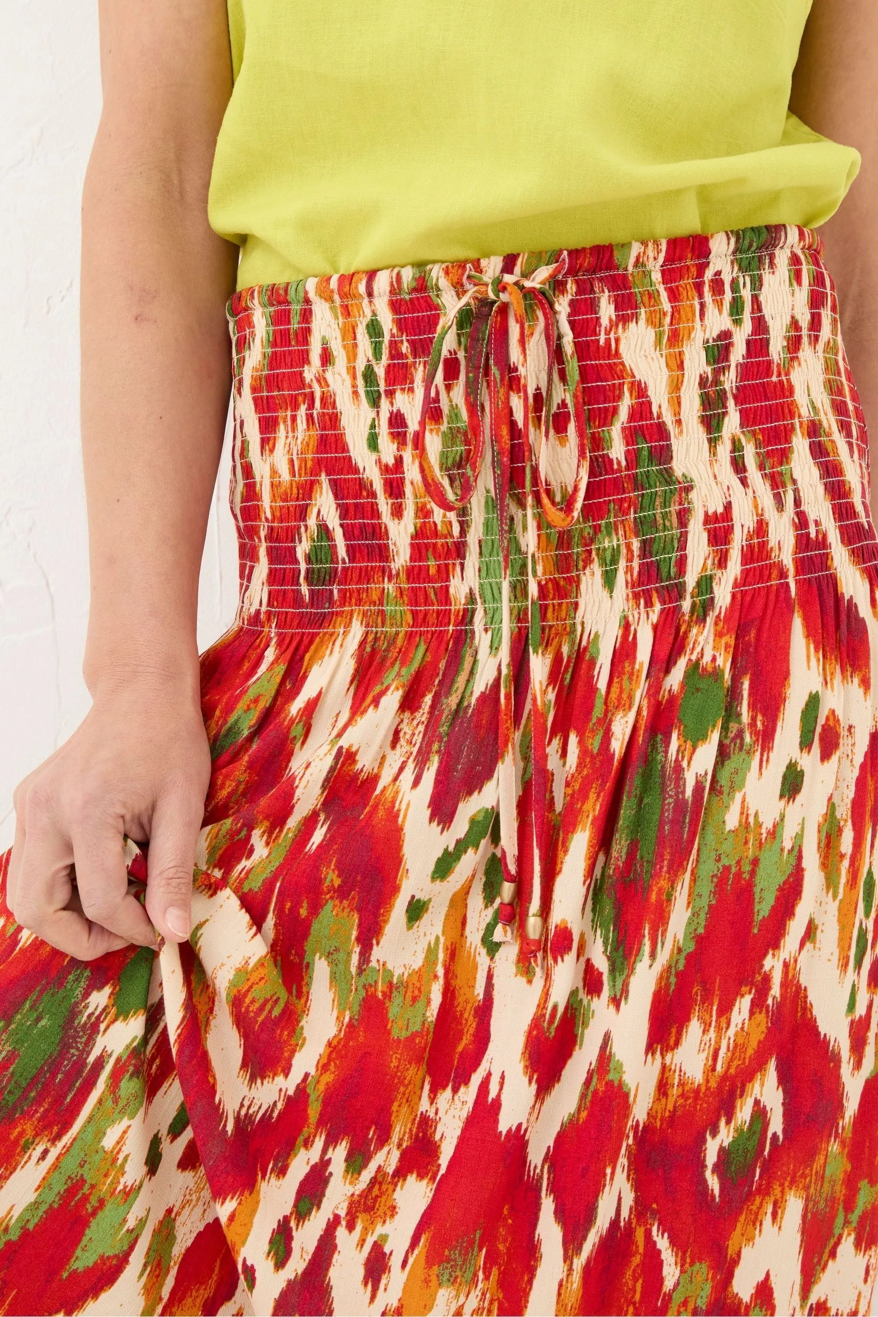FatFace - Tegan Paradise - Gonna maxi con motivo ikat