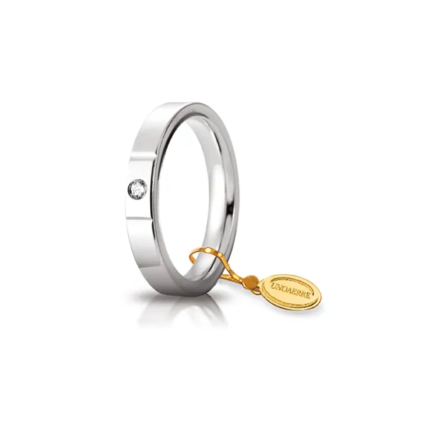 Fede Cerchi di Luce mm.3.5 in oro bianco