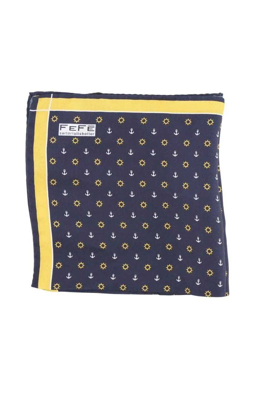 Fefè Clutch in Silk / Blue
