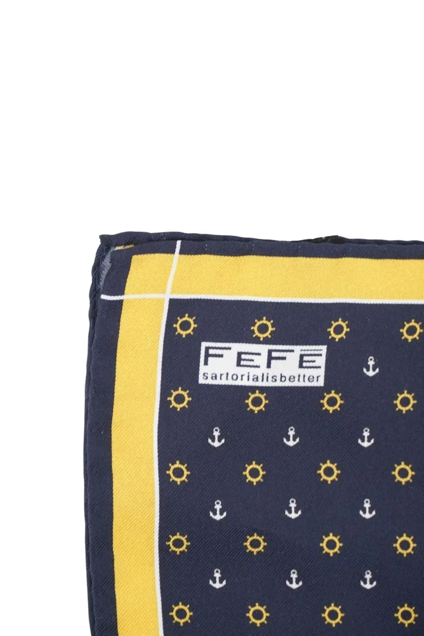 Fefè Clutch in Silk / Blue