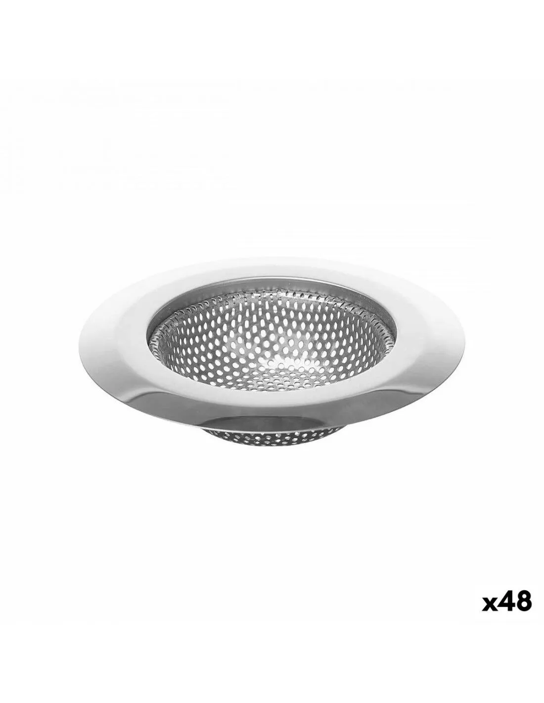Filtro Lavandino Ø 11,5 cm Argentato Acciaio inossidabile (48 Unità)