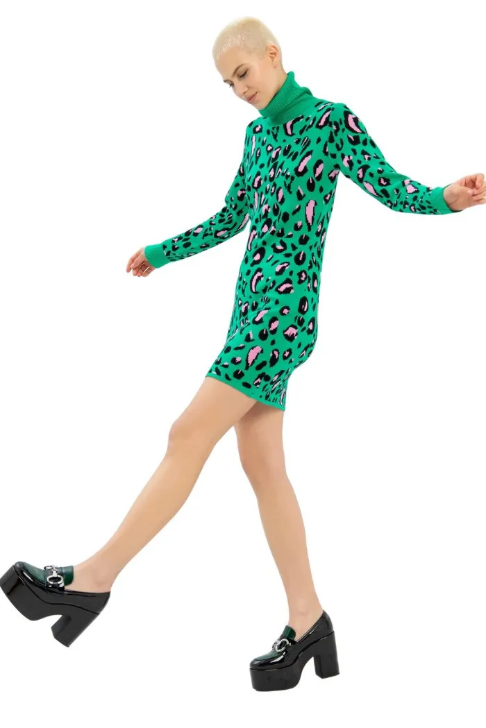 Fracomina abito slim mini in jacquard fp22wd5008k414f8
