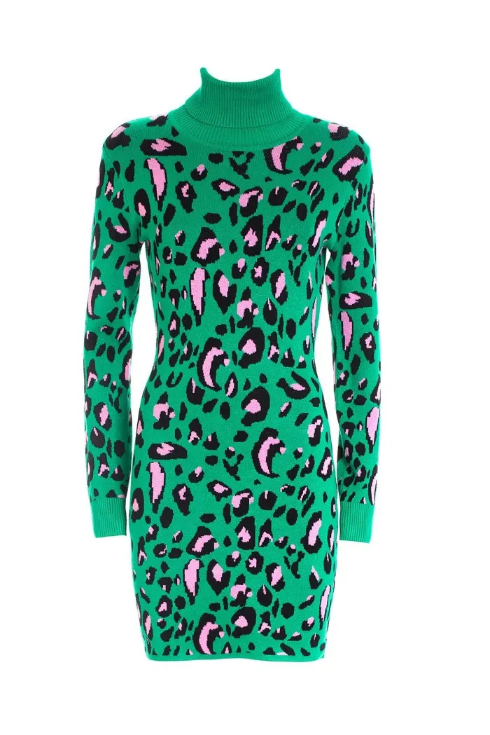 Fracomina abito slim mini in jacquard fp22wd5008k414f8