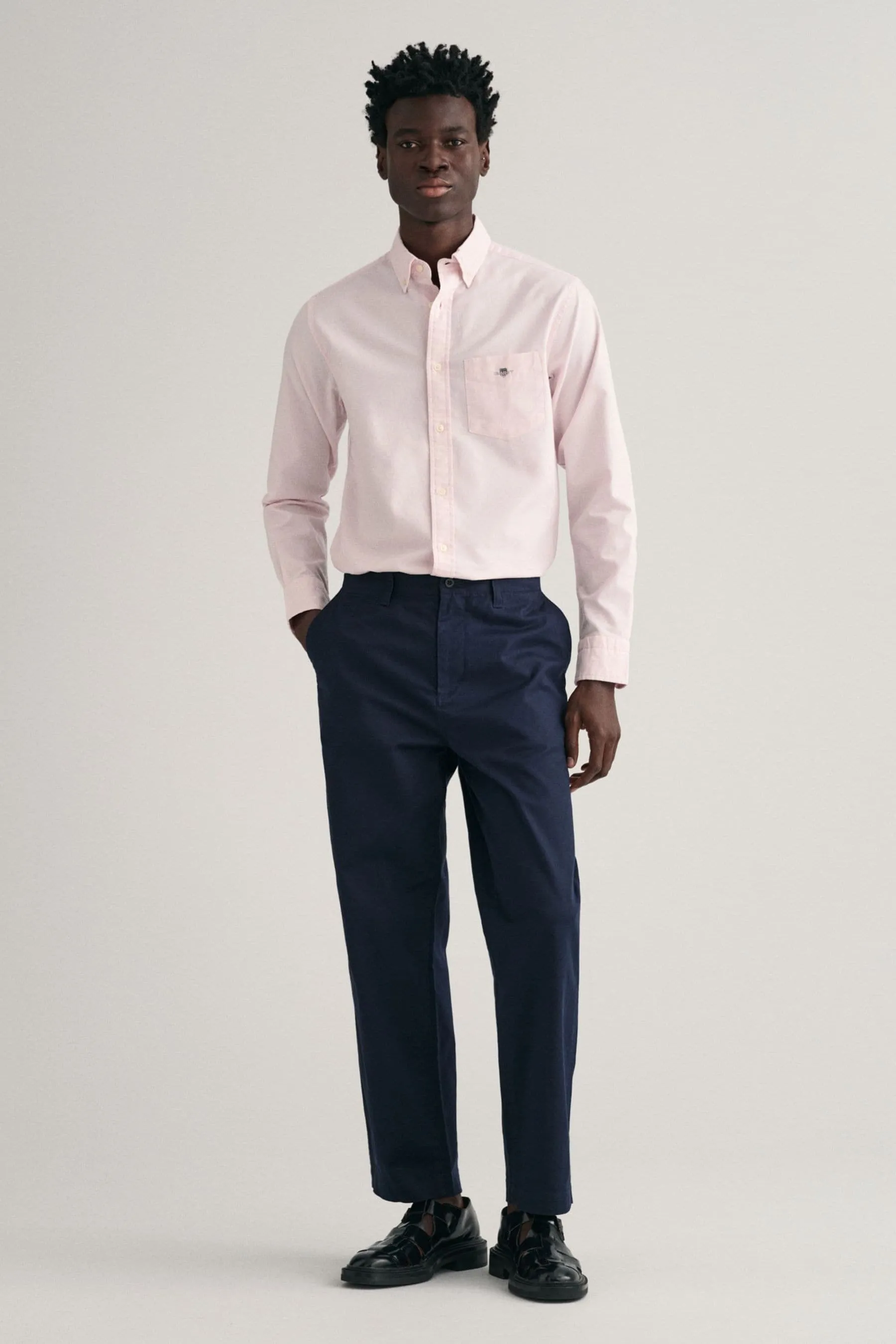 GANT regular  - Camicia classica con Oxford e logo