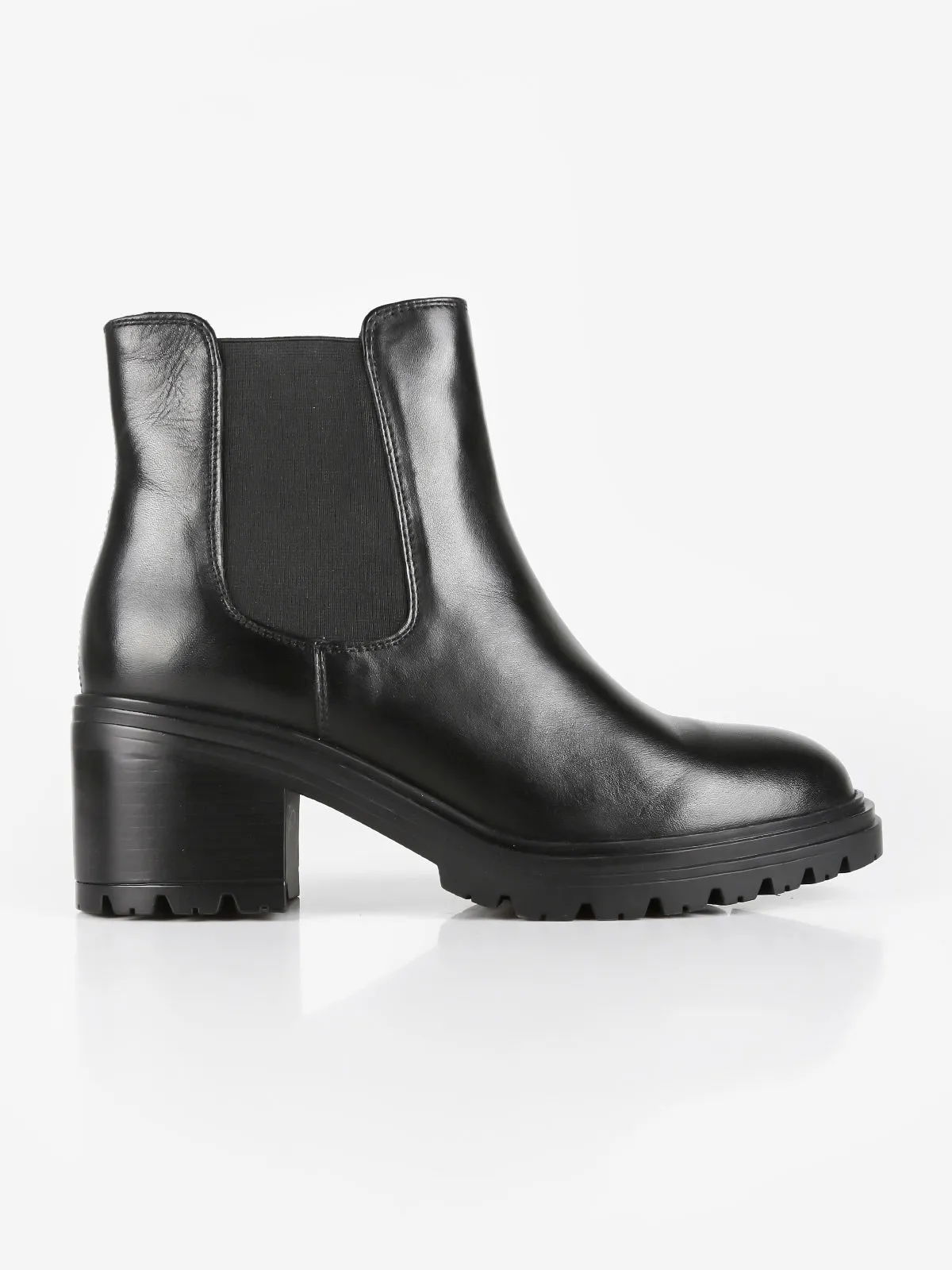 Geox D DAMIANA E  Bottines chelsea en cuir à talon