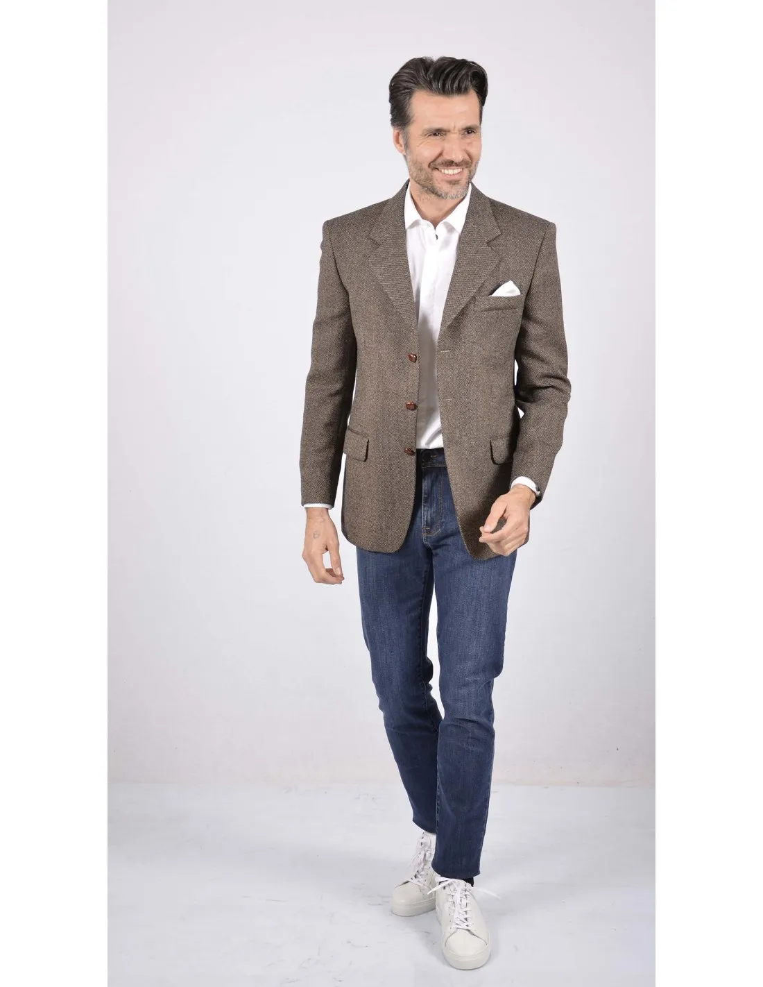 Giacca micro Marrone