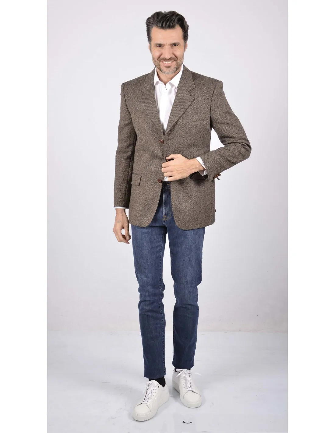 Giacca micro Marrone