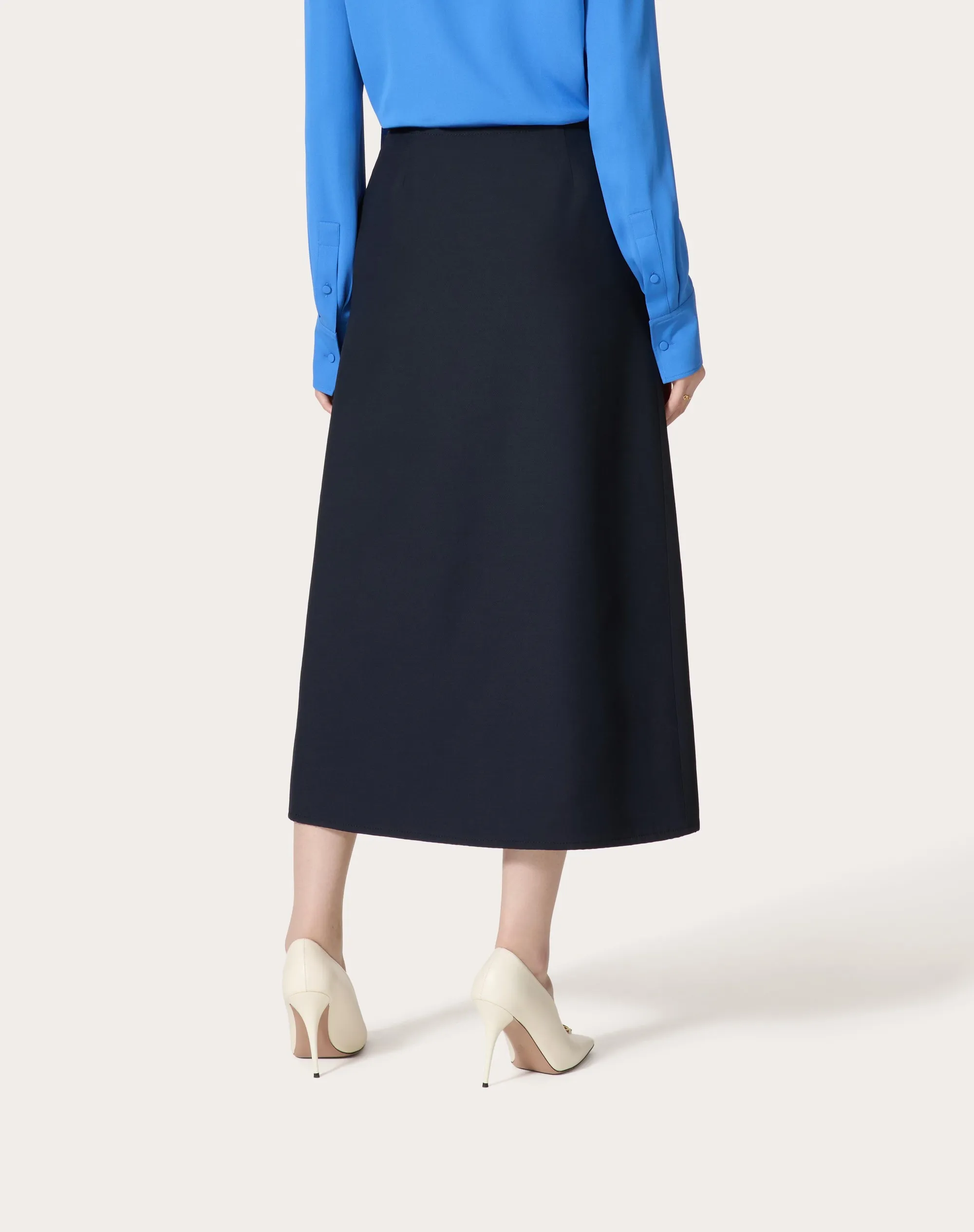 GONNA MIDI IN CREPE COUTURE