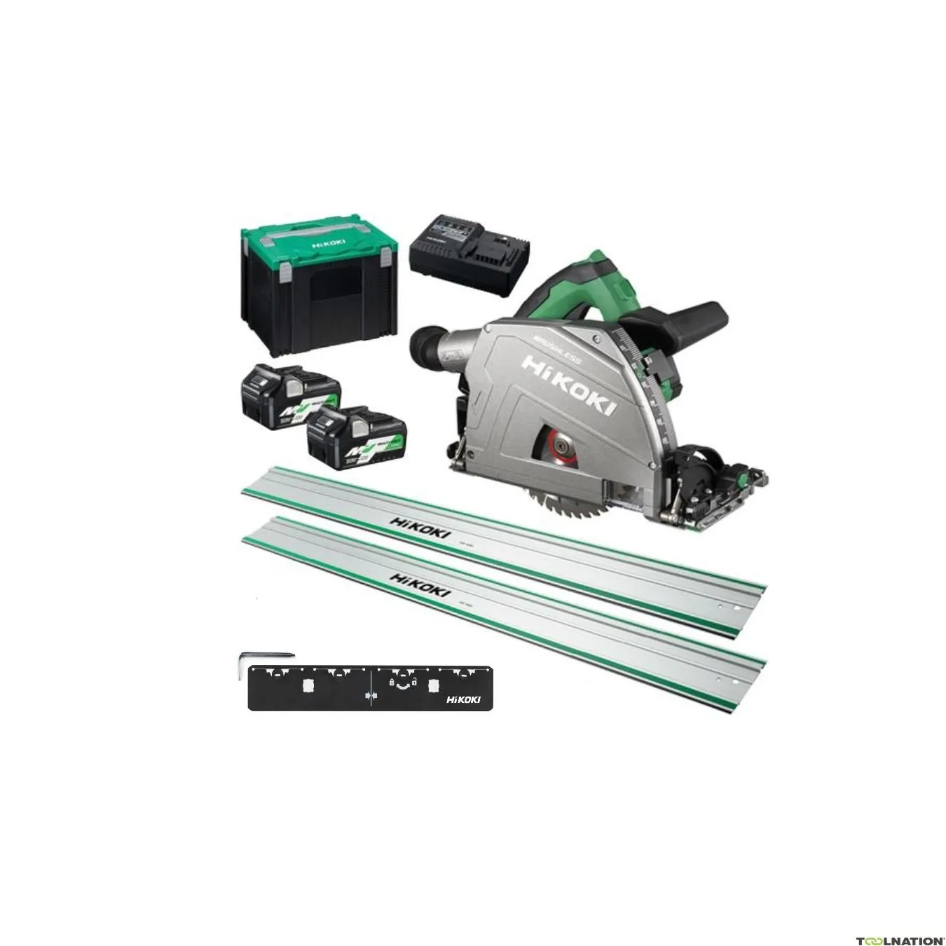HiKOKI C3606DPAWVZSETXL Accu Invalcirkelzaag 66 mm Multivolt 36V 4.0Ah Li-Ion in HSC IV + 2 x Liniaal 1600mm + Koppelstuk
