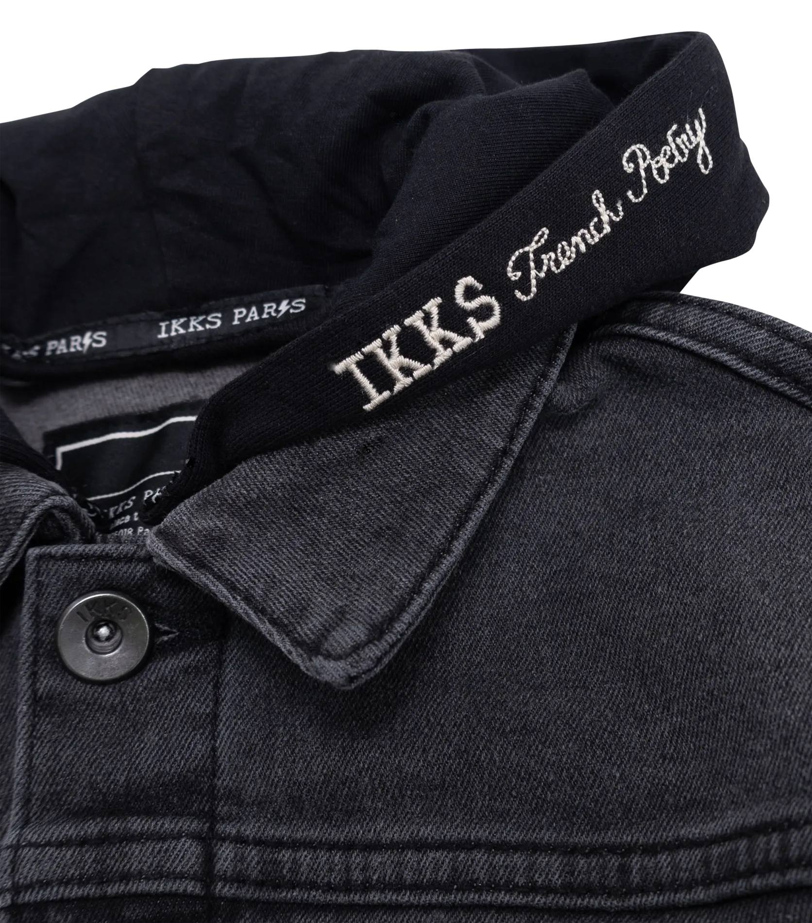  IKKS JUNIOR   Giacca dritta con collo classico e cappuccio in misto cotone. | Grigio