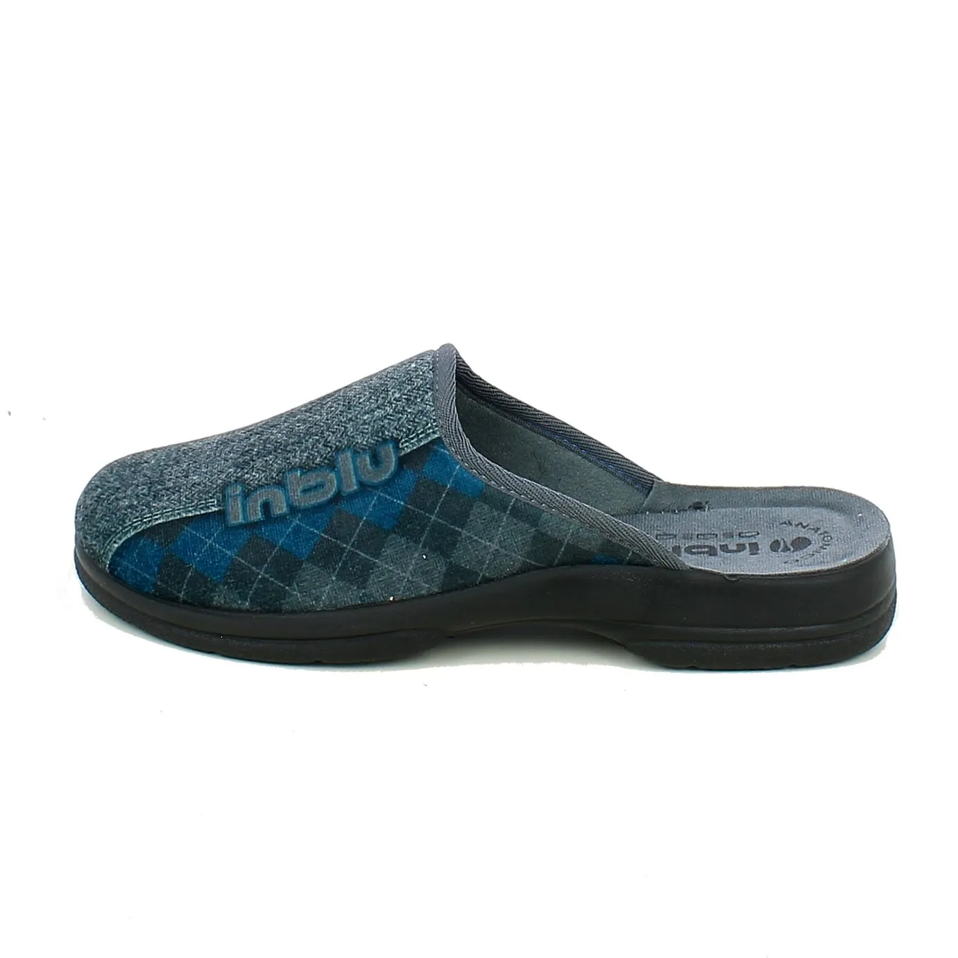 Inblu  Ciabatta chiusa Grigia con Rombi 