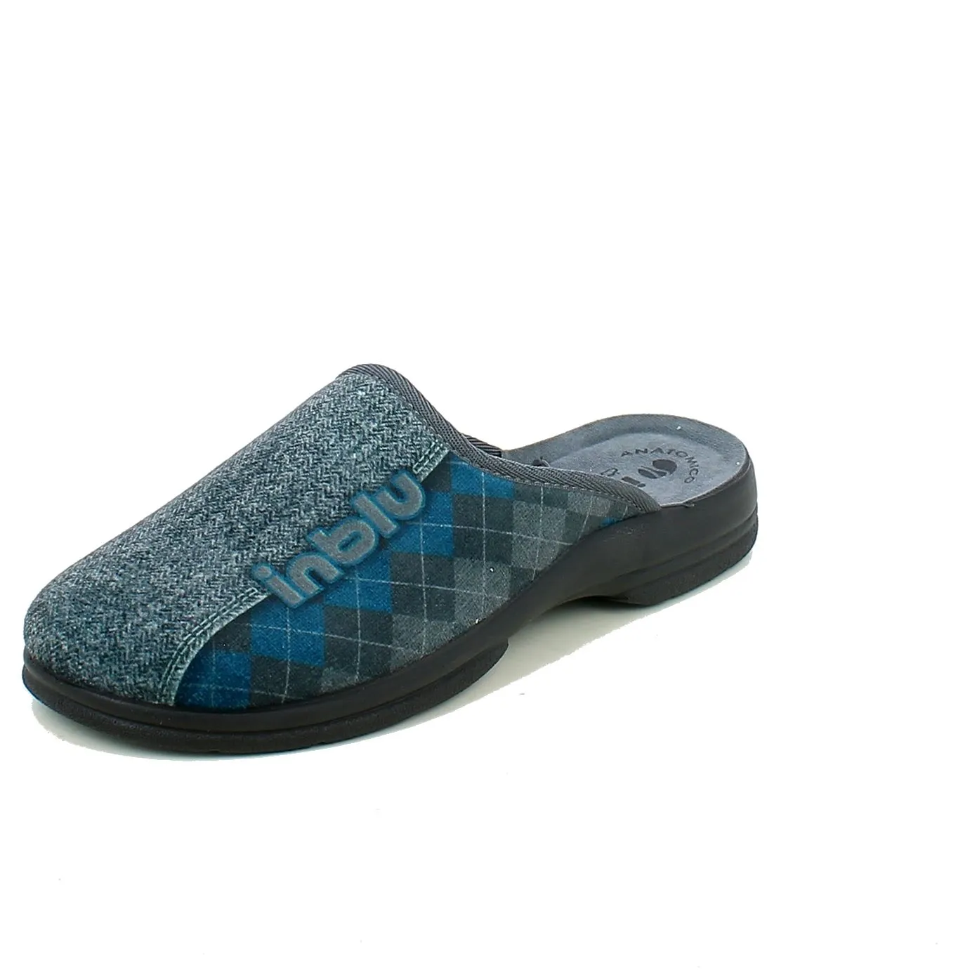 Inblu  Ciabatta chiusa Grigia con Rombi 