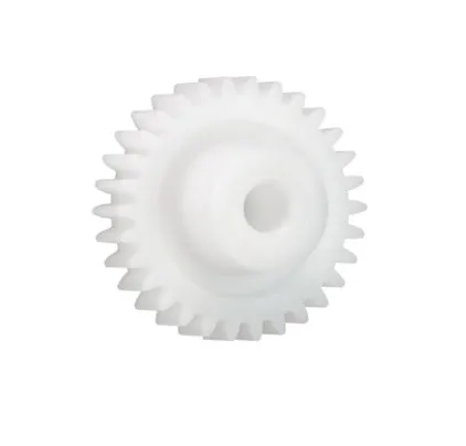 Ingranaggio cilindrico Igus, modulo 2, 13 denti, passo Ø 26mm, semigiunto Ø 18.5mm, foro Ø 8mm, in Iguform S270