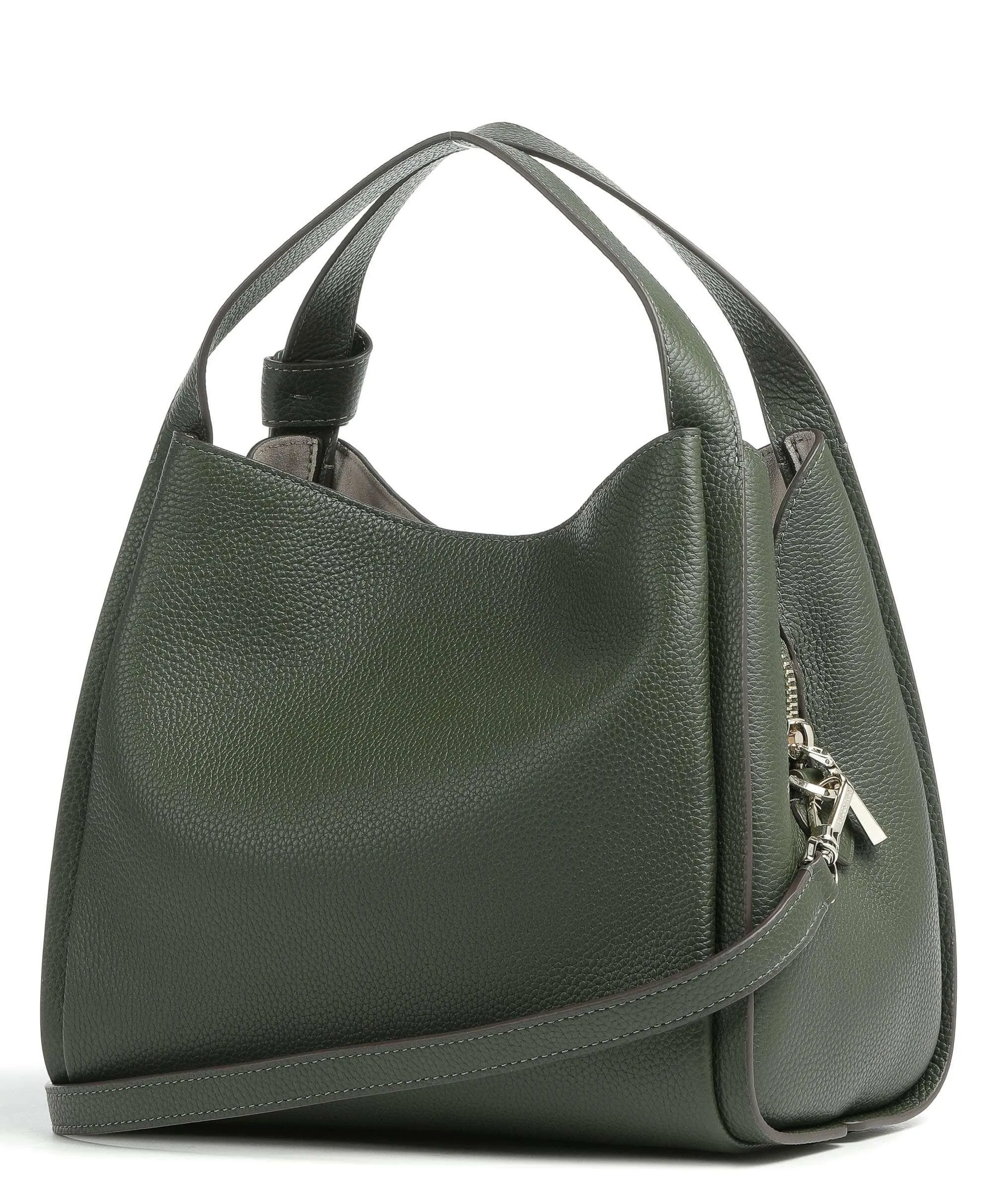  Kate Spade New York Knott Borsa hobo pelle di vacchetta grana verde scuro  