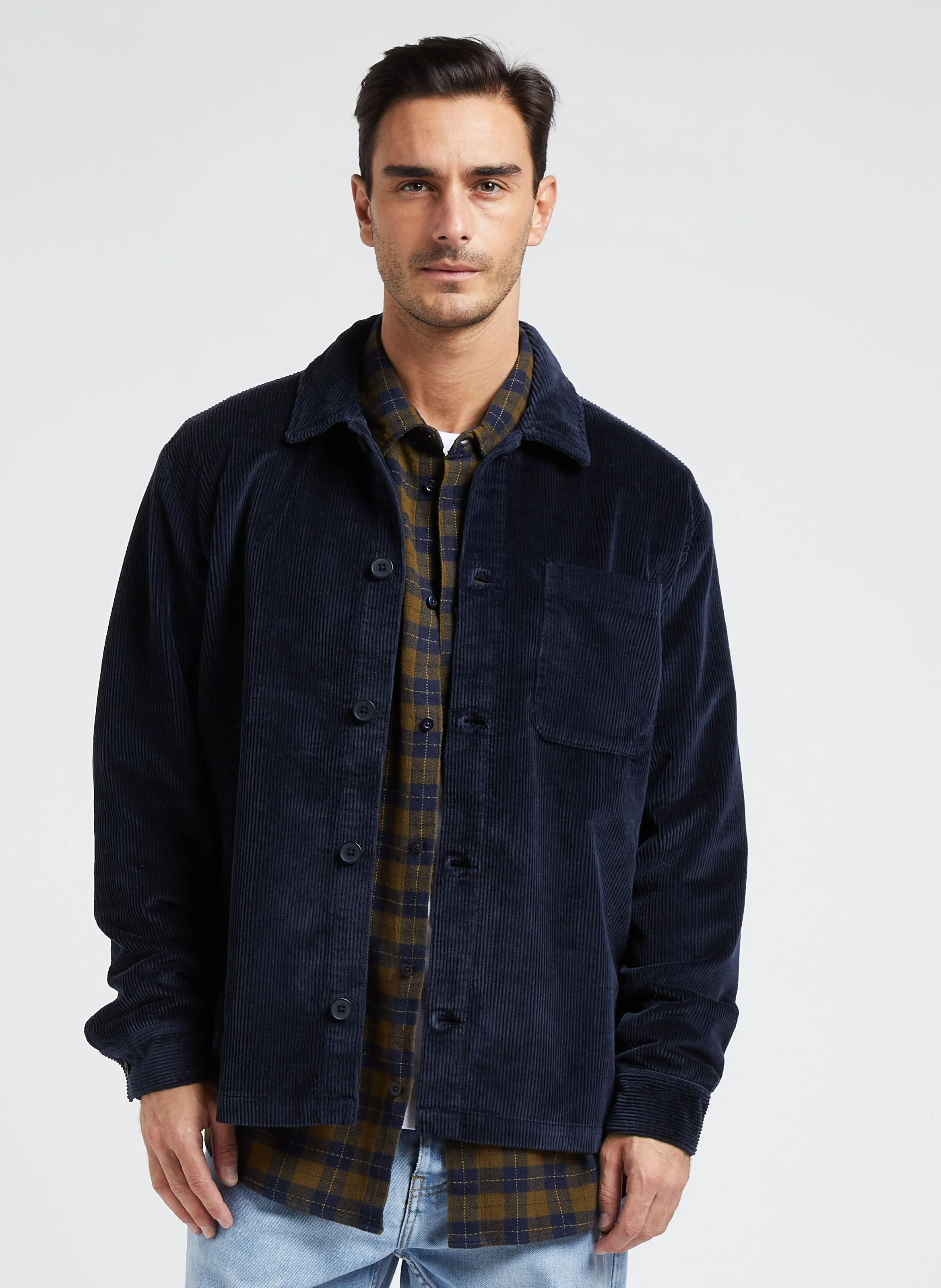  KNOWLEDGE COTTON APPAREL   Giacca collo classico in cotone bio | Blu