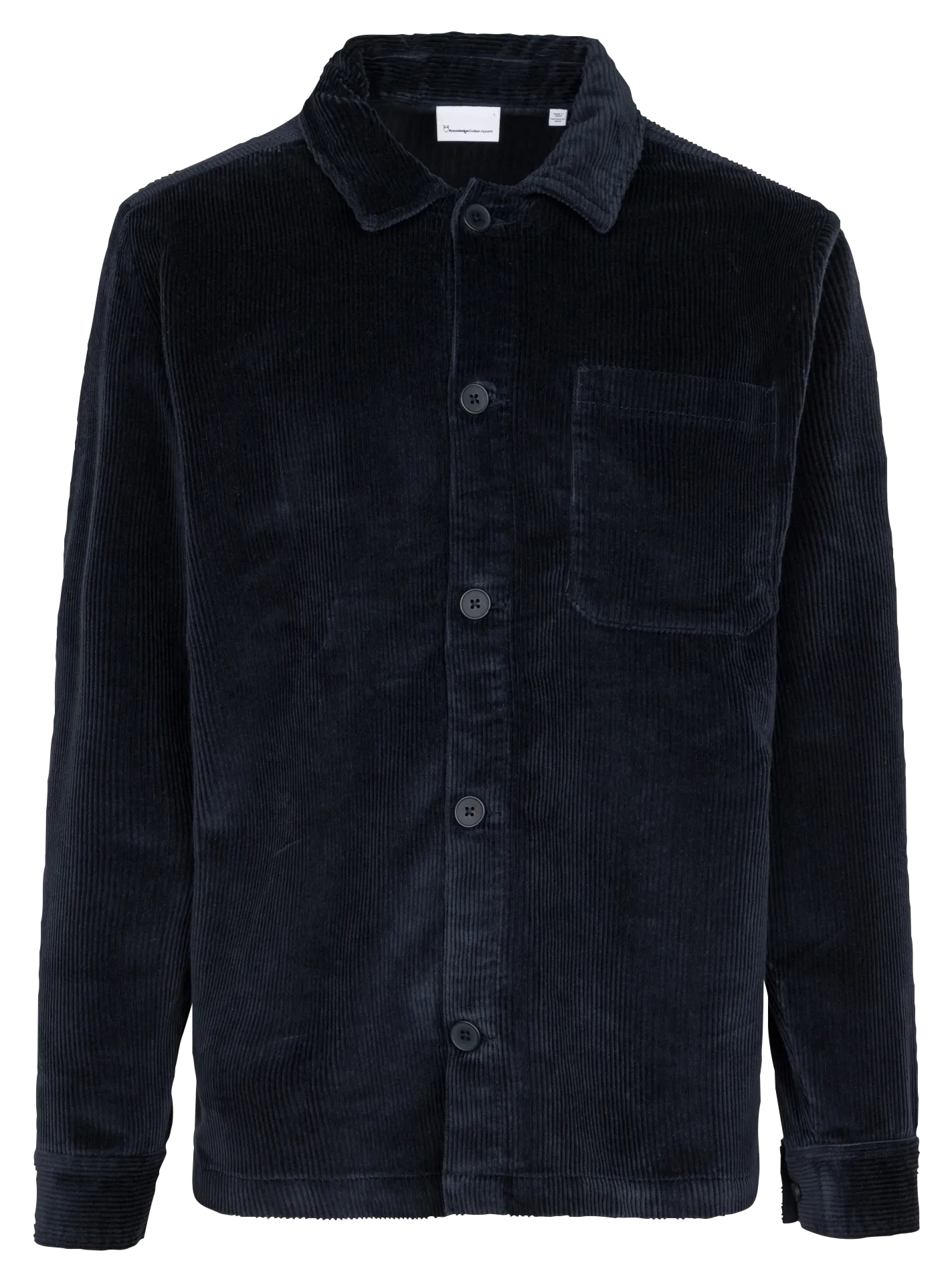  KNOWLEDGE COTTON APPAREL   Giacca collo classico in cotone bio | Blu