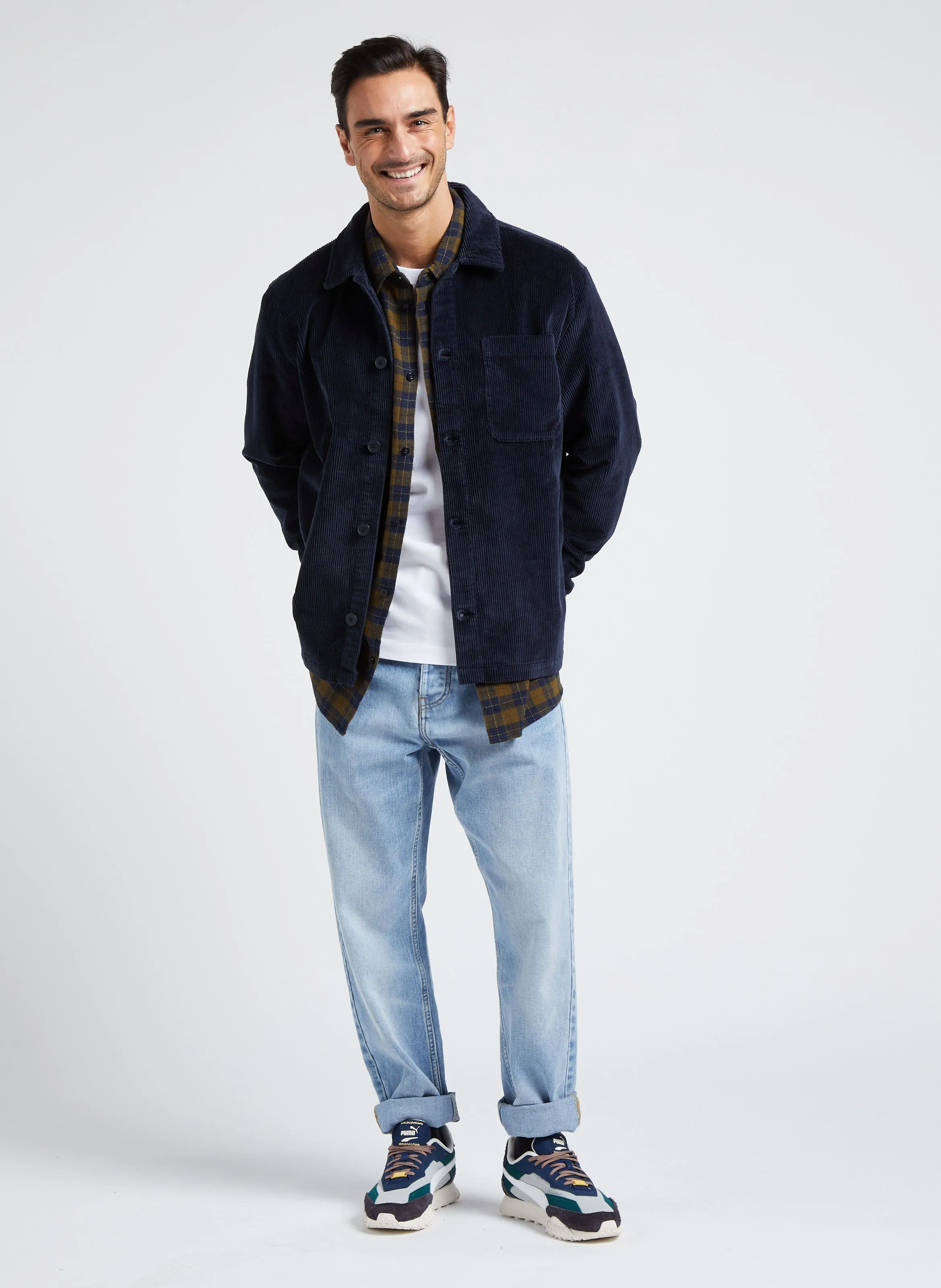  KNOWLEDGE COTTON APPAREL   Giacca collo classico in cotone bio | Blu
