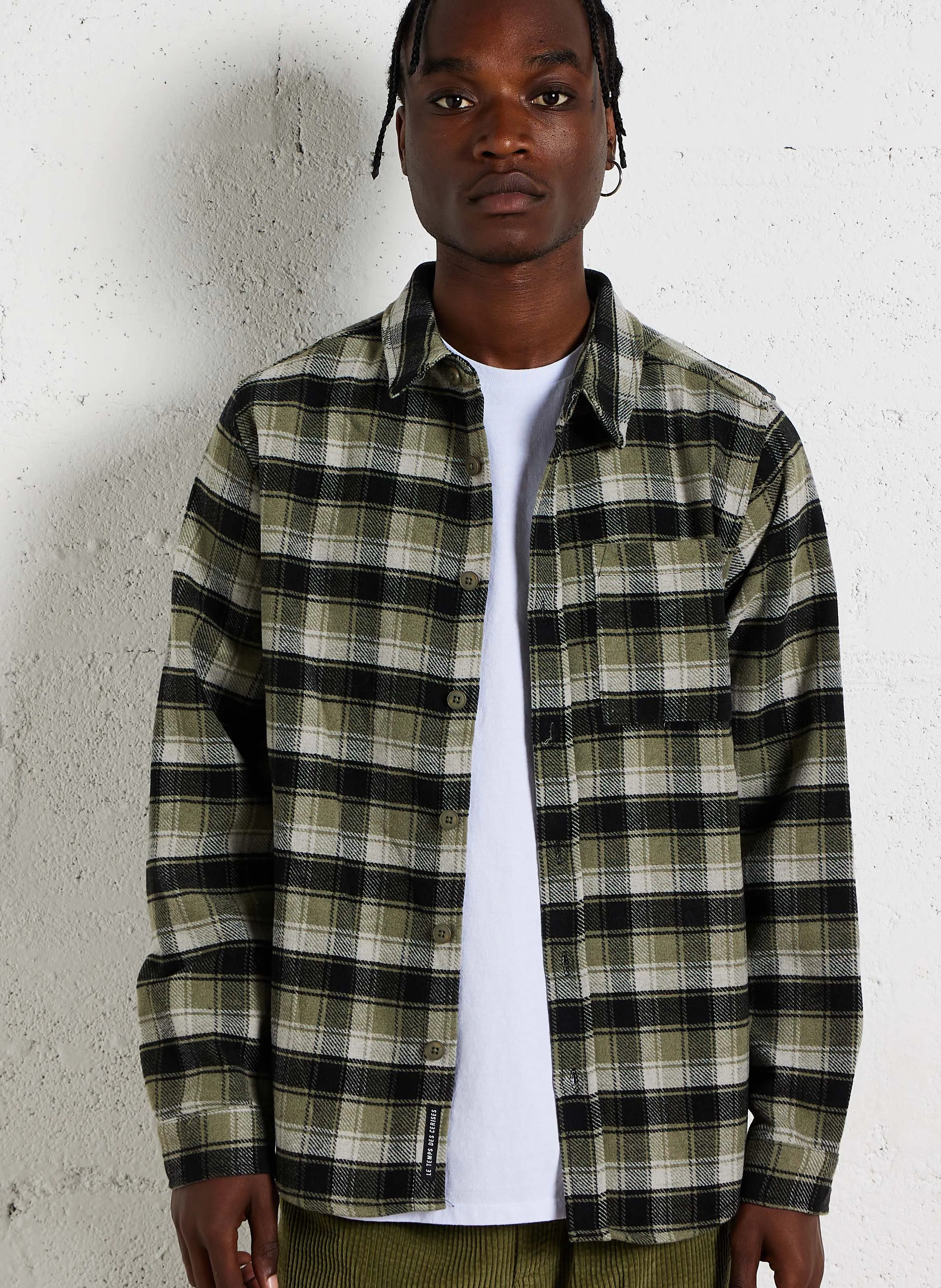  LE TEMPS DES CERISES   FERINO - Camicia stile giacca a quadri | Kaki