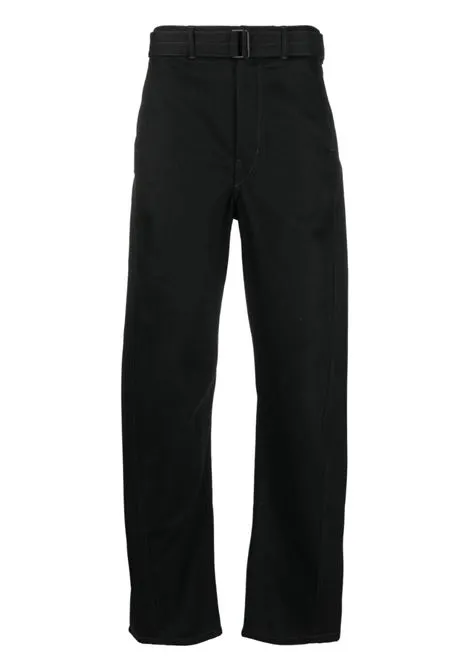 LEMAIRE DENIM TWISTED BELTED PANTS