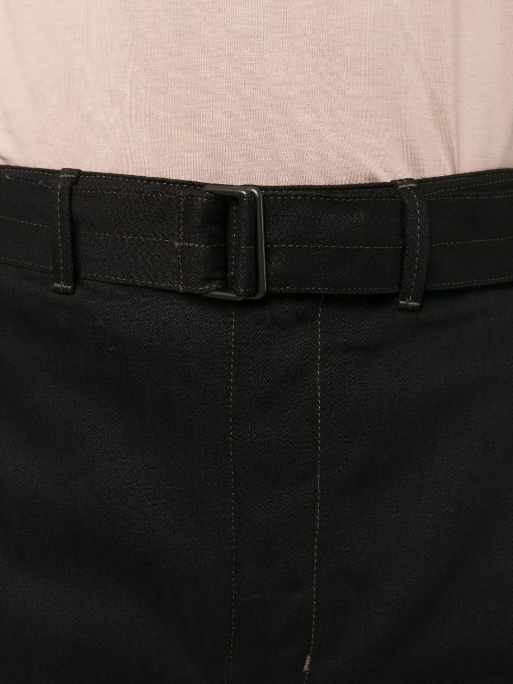 LEMAIRE DENIM TWISTED BELTED PANTS
