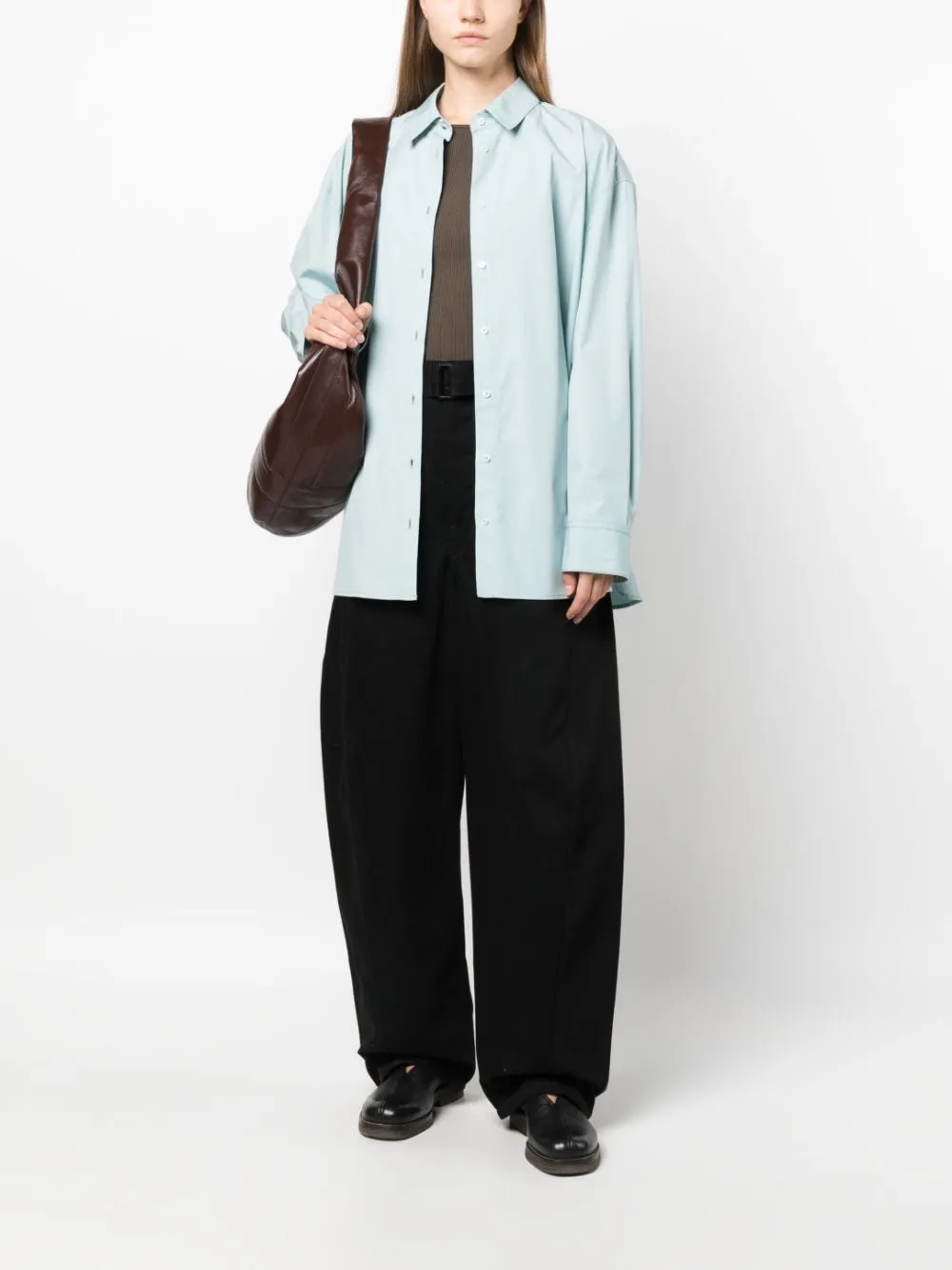 LEMAIRE DENIM TWISTED BELTED PANTS
