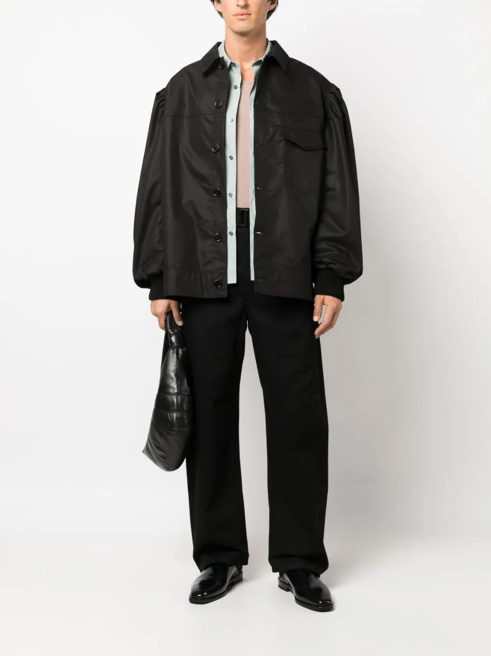 LEMAIRE DENIM TWISTED BELTED PANTS