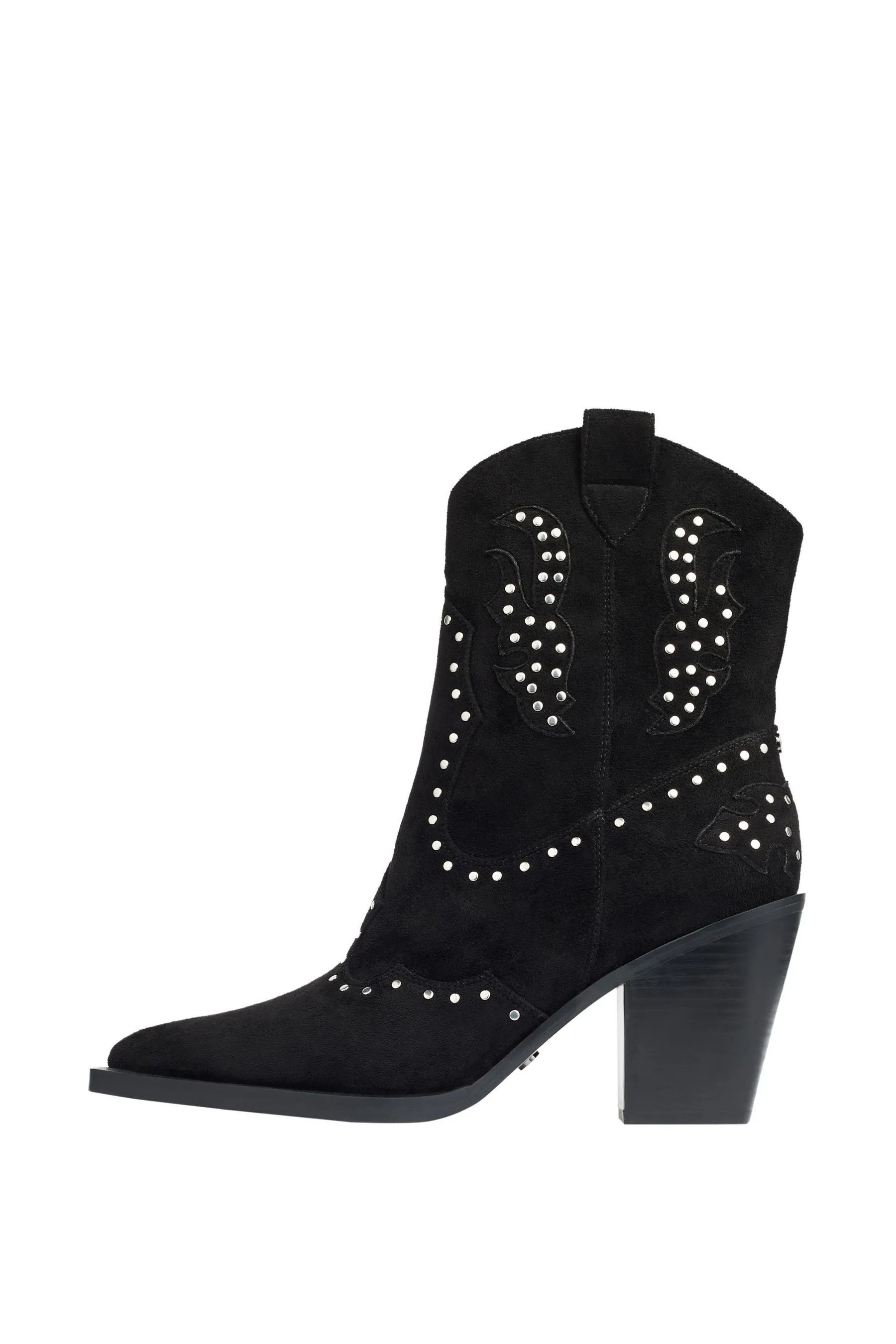 Lipsy - Stivaletti stile western con zip e tacco medio e borchie