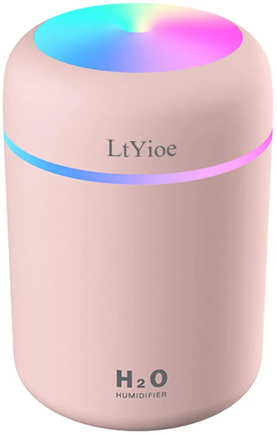 LtYioe - Mini umidificatore da scrivania per auto, ufficio, camera da letto, ecc. Spegnimento automatico, 2 modalità di nebbia, 