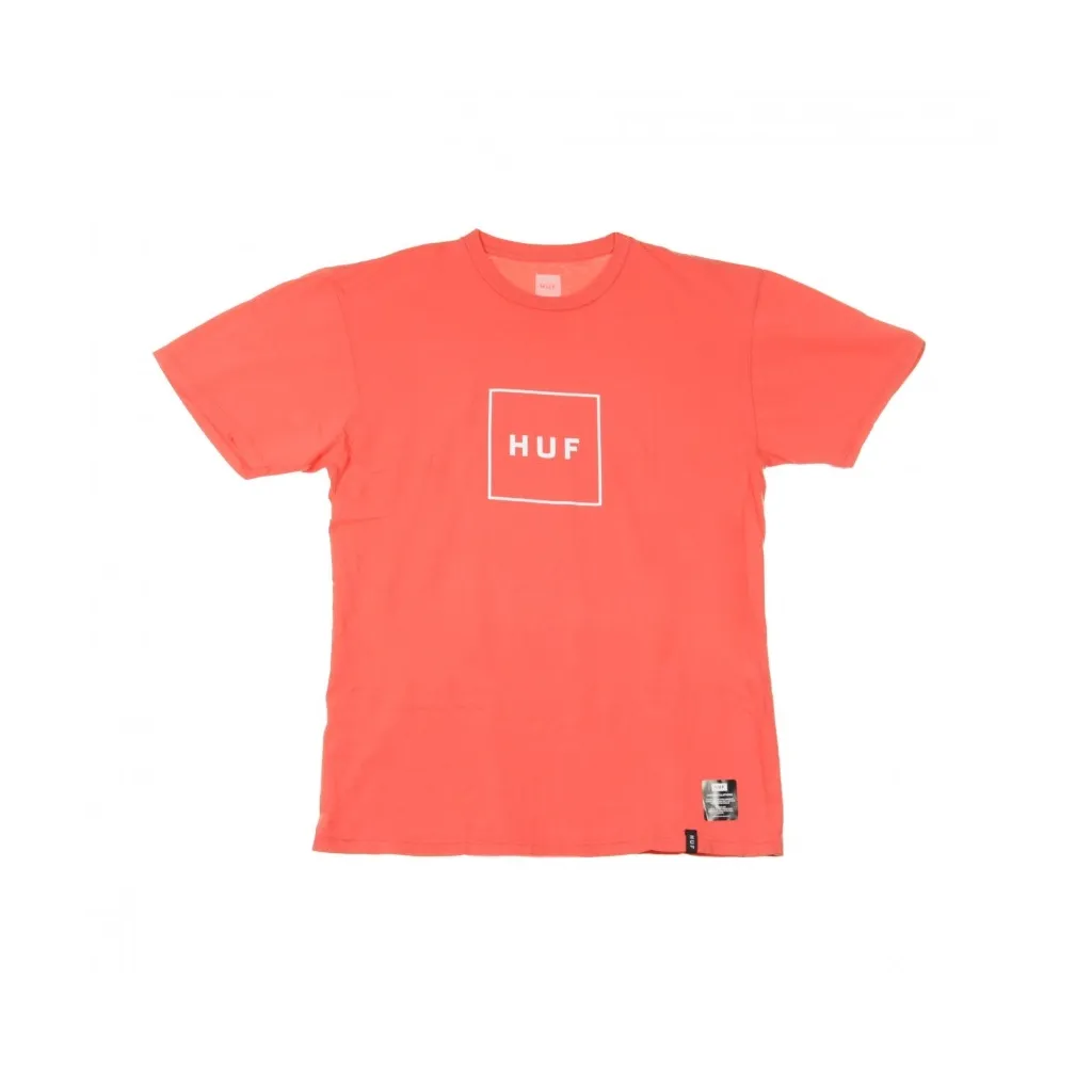 MAGLIETTA ESSENTIALS BOX LOGO CORAL CAYENNE