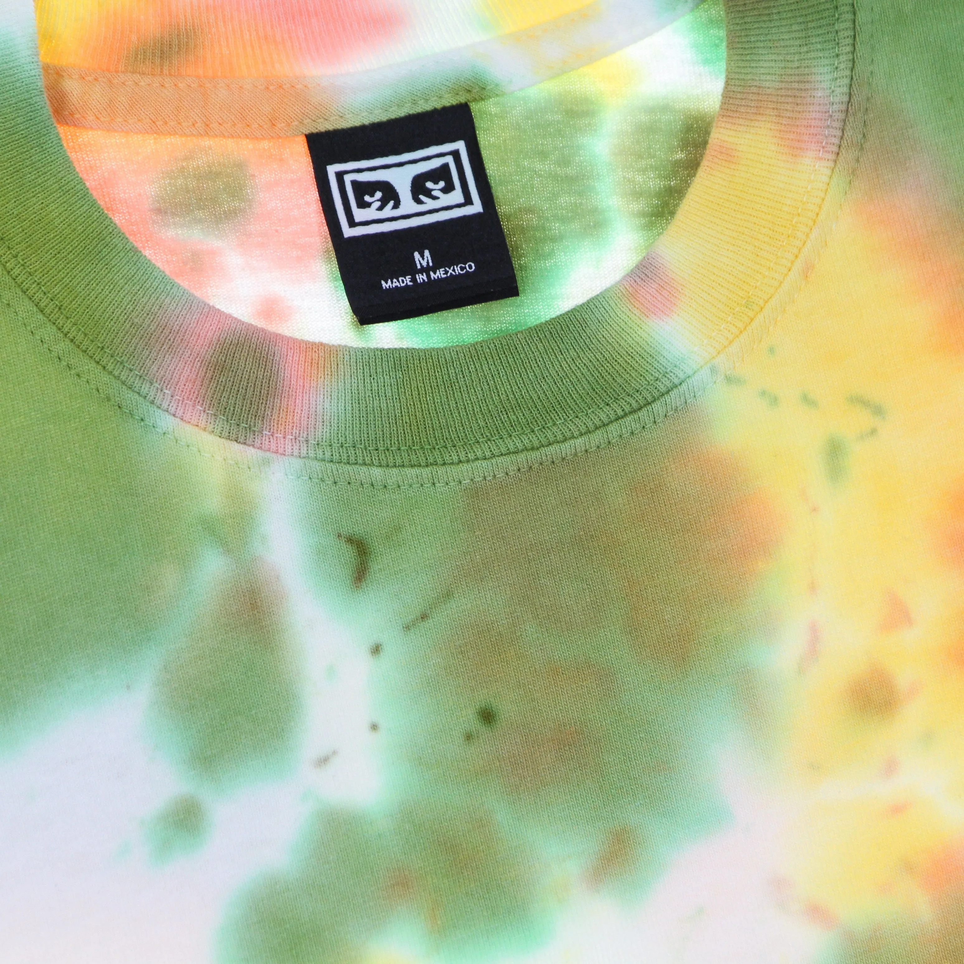 Maglietta Uomo Bold Heavyweight Blotch Tie Dye Tee Split Pea Blotch