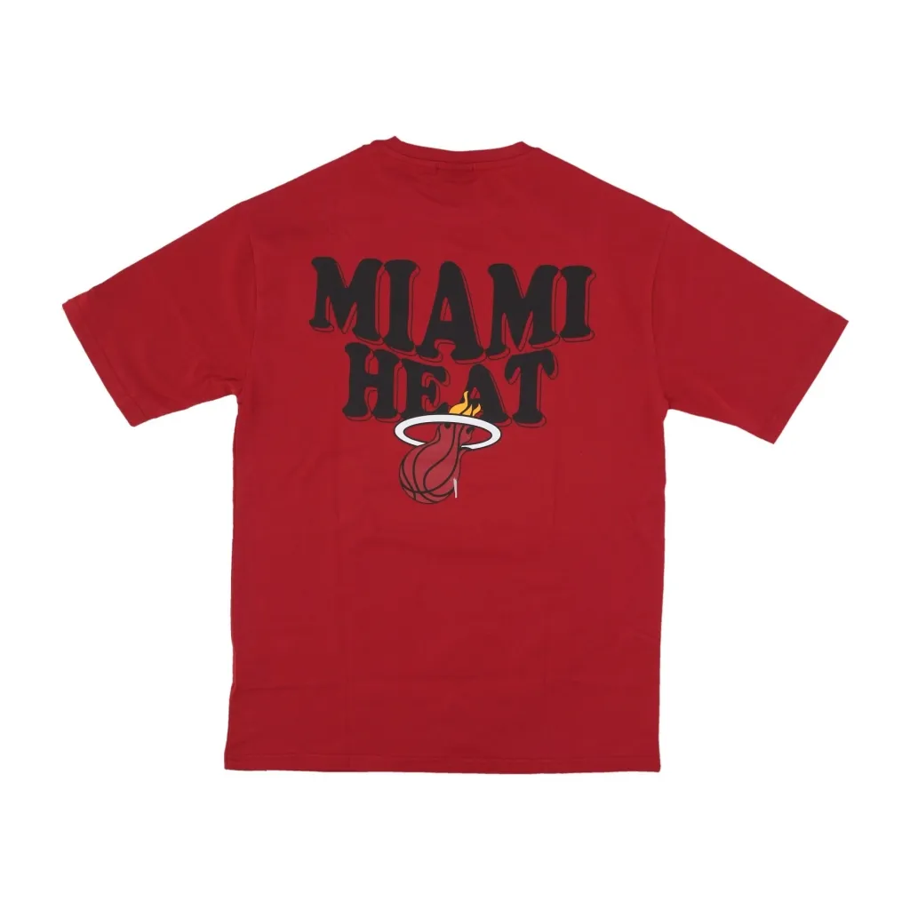 maglietta uomo nba script oversize tee miahea PRINT RED/WHITE