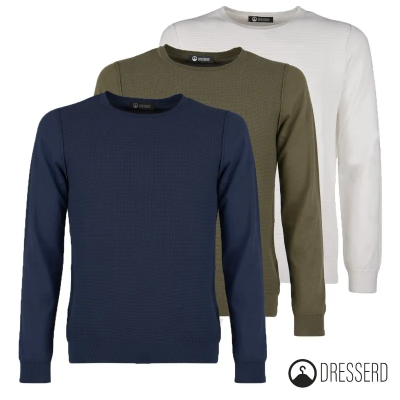 Maglioncino Uomo maglione in cotone Trama Lavorata Slim Fit Dresserd