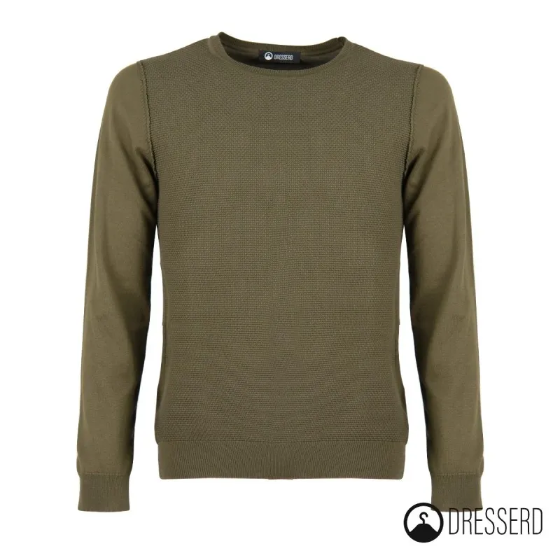 Maglioncino Uomo maglione in cotone Trama Lavorata Slim Fit Dresserd