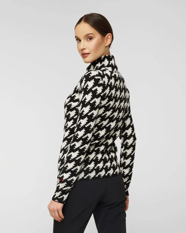 Maglione a collo alto in lana PERFECT MOMENT HOUNDSTOOTH