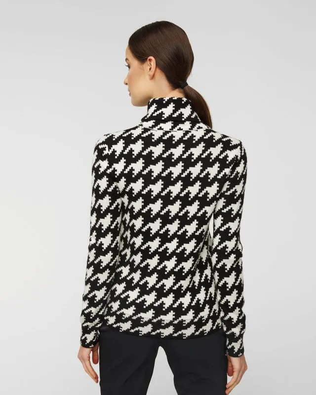 Maglione a collo alto in lana PERFECT MOMENT HOUNDSTOOTH