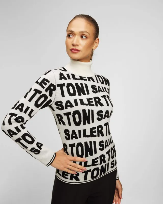 Maglione bianco in lana da donna Toni Sailer Suse