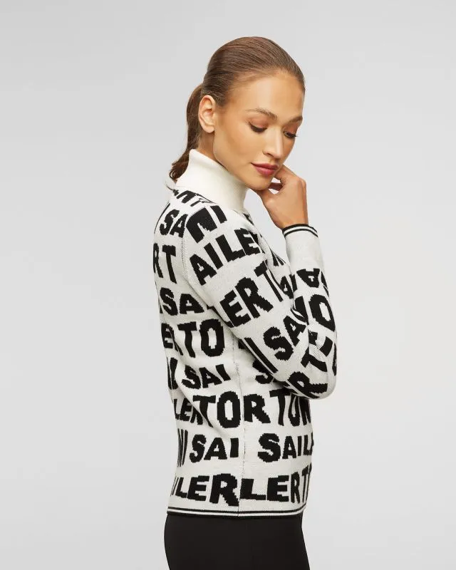 Maglione bianco in lana da donna Toni Sailer Suse