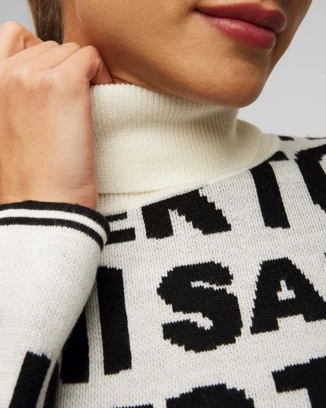 Maglione bianco in lana da donna Toni Sailer Suse