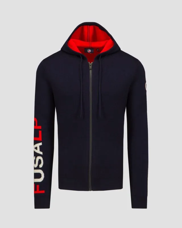 Maglione con apertura e cappuccio da uomo Fusalp Terence