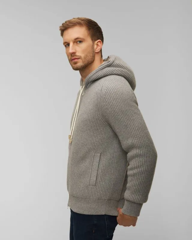 Maglione con apertura in cashmere da uomo Gran Sasso