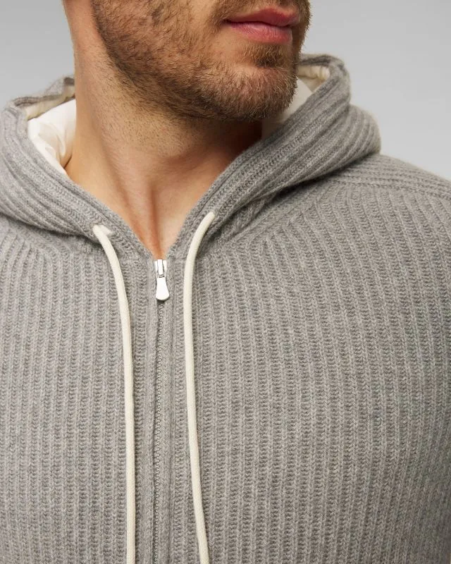 Maglione con apertura in cashmere da uomo Gran Sasso