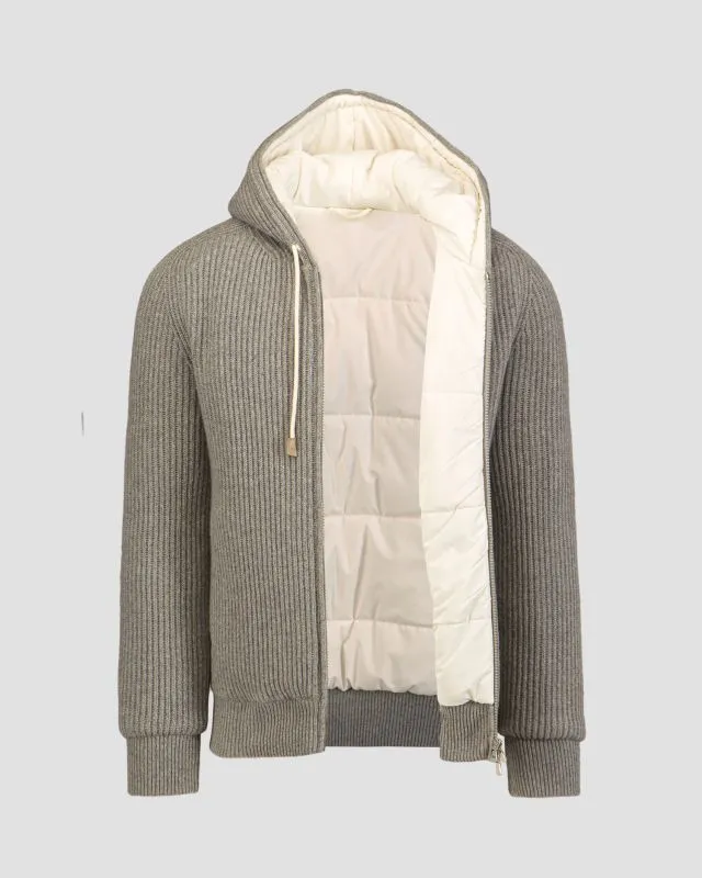 Maglione con apertura in cashmere da uomo Gran Sasso