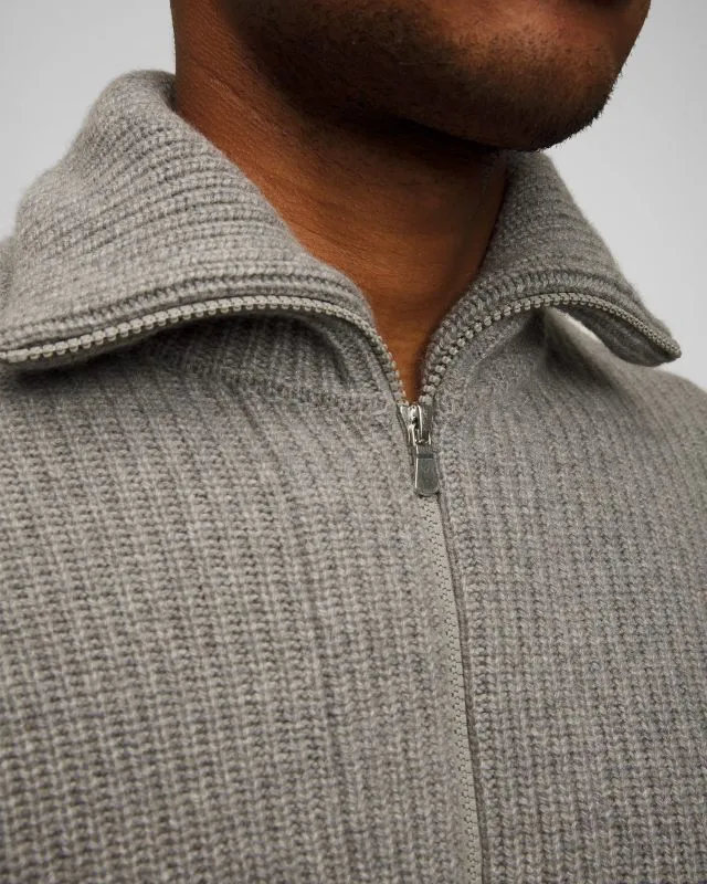 Maglione con apertura in lana da uomo Gran Sasso