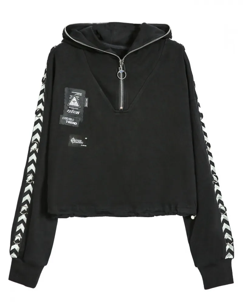 Maglione con cappuccio da donna Pantaloni sportivi larghi Abiti casual