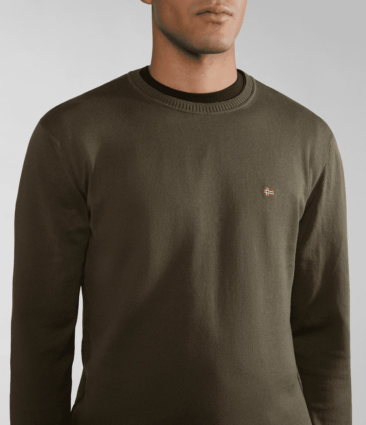 MAGLIONE DA UOMO NAPAPIJRI DECATUR 5 GREEN LICHEN NP0A4HUW GAE