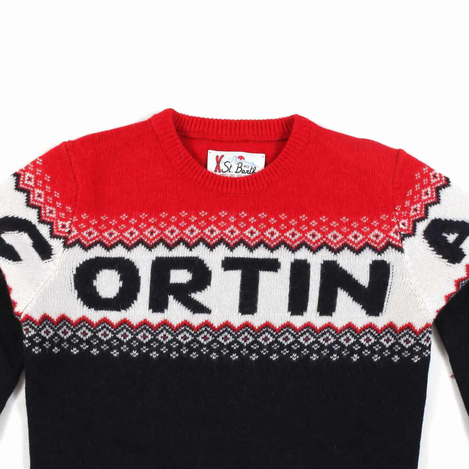 Maglione Douglas Blu Rosso E Bianco Bambino E Teen